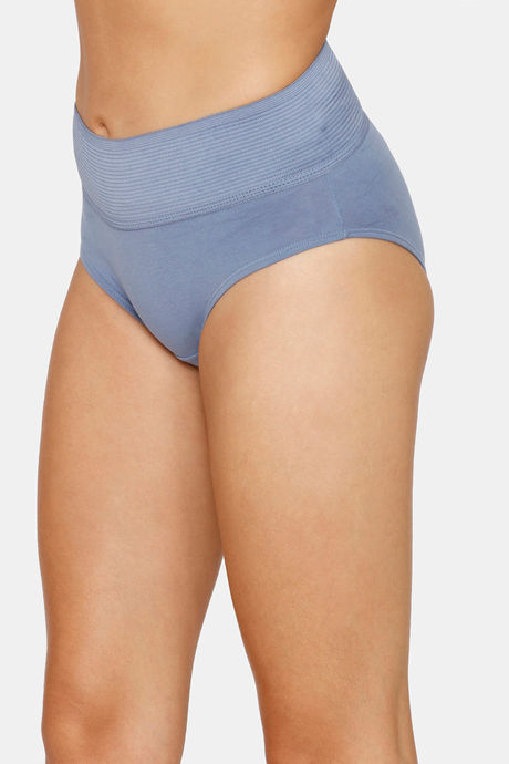 Zivame Anti-Microbial High Rise Full Coverage Tummy Tucker Hipster Panty (Pack of 2) - Multicolor — image 4